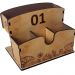 Porta Guardanapos e Sachês de Mesa MDF Numerados 1 ao 25 Zanline Madeira