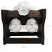 Porta Temperos Giratório 6 Potes De Tempero De Vidro 122ml
