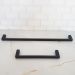 Porta Toalha de Rosto 30cm e Toalheiro Preto de Banho 60cm Gardênia Suporte Banheiro