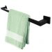 Porta Toalha de Rosto 30cm e Toalheiro Preto de Banho 60cm Gardênia Suporte Banheiro