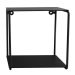Prateleira Simples Quadrada Nicho Estilo Industrial Decorativo Preto Fosco