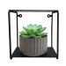 Prateleira Simples Quadrada Nicho Estilo Industrial Decorativo Preto Fosco