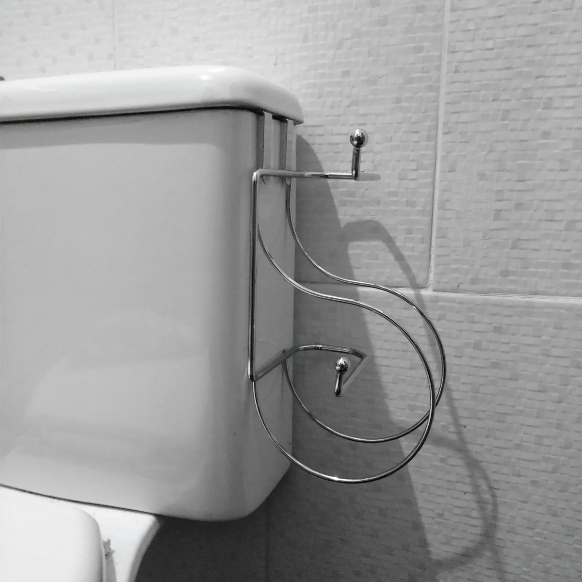 Suporte Duplo Porta Papel Higiênico Caixa Descarga Acoplada