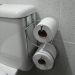 Suporte Duplo Porta Papel Higiênico Caixa Descarga Acoplada