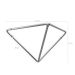 Suporte Mão Francesa Triangular Prateleira Aramado Estilo Industrial Cromado