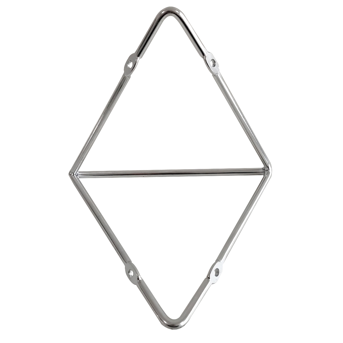 Suporte Mão Francesa Triangular Prateleira Aramado Estilo Industrial Cromado