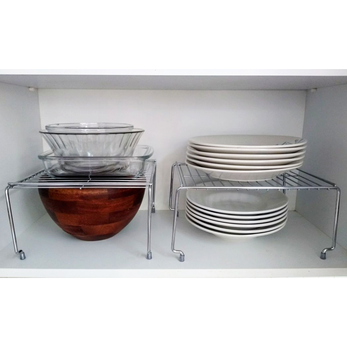 Suporte Organizador De Armário Prateleira Aramado Componível Grande 44cm