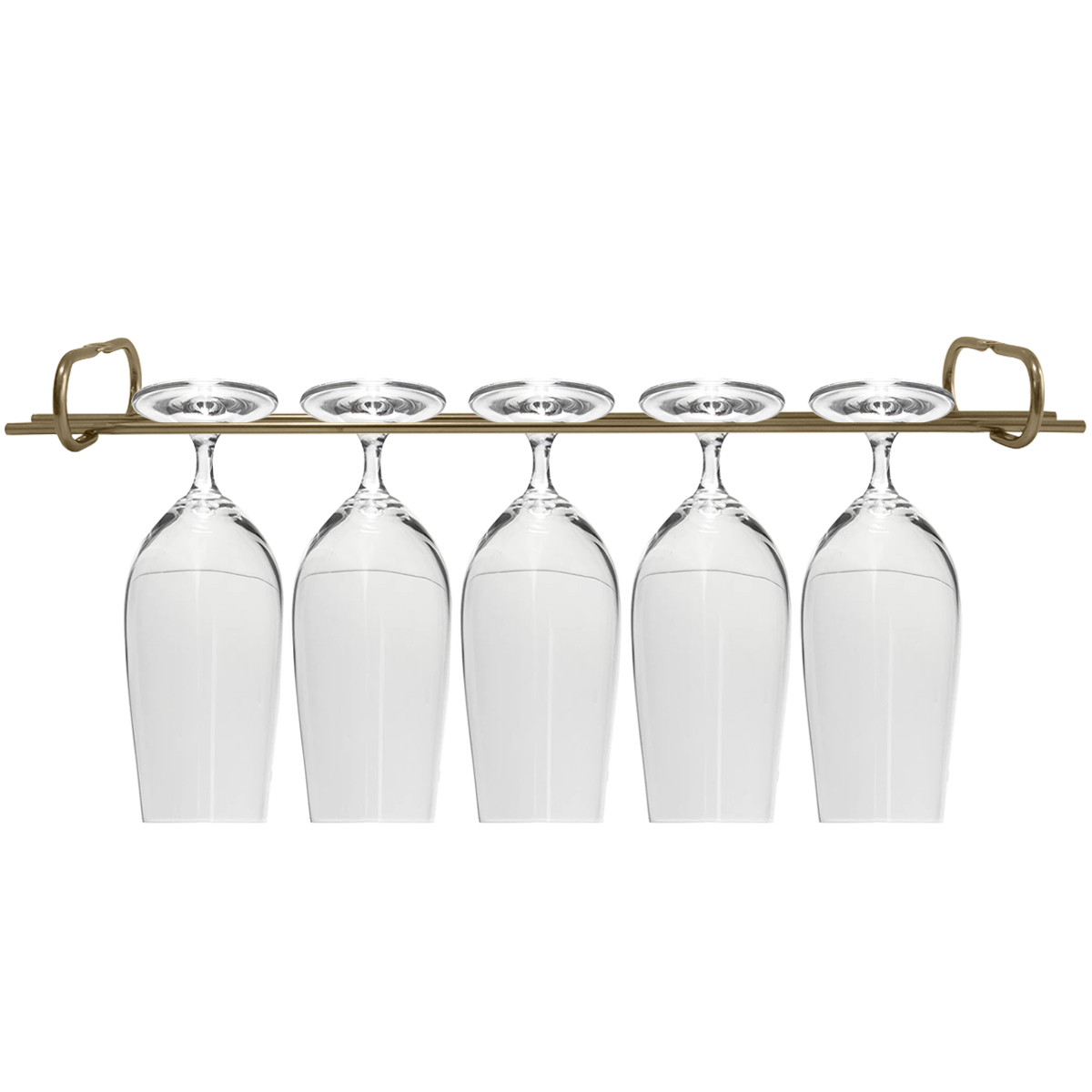 Suporte Para Pendurar Taças 42cm Organizador Porta Taças Suspenso Dourado