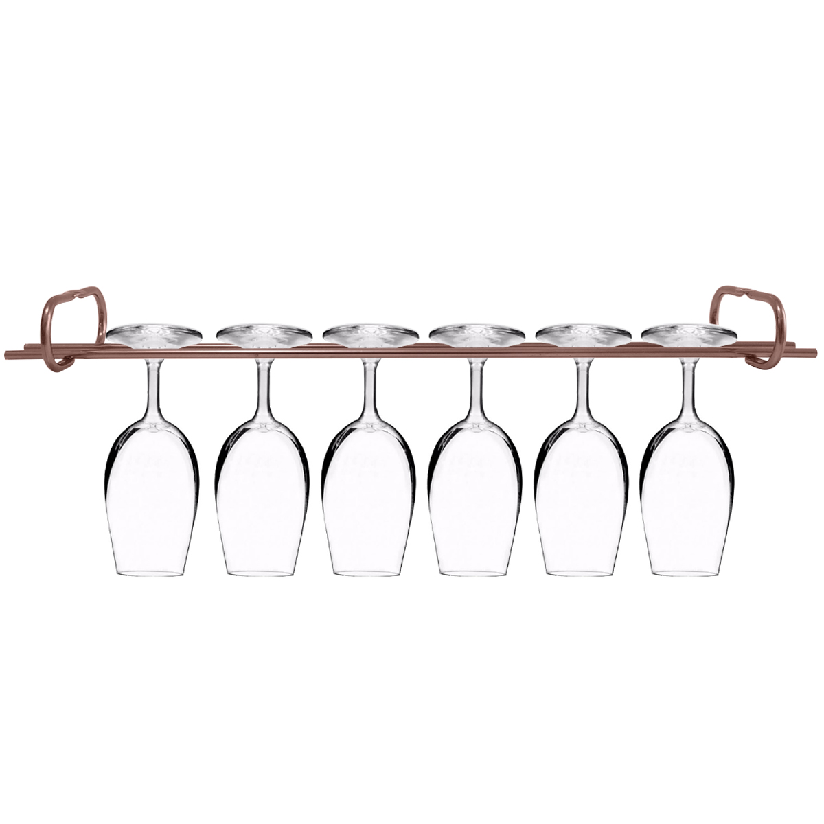 Suporte Para Pendurar Taças 42cm Organizador Porta Taças Suspenso Rose Gold