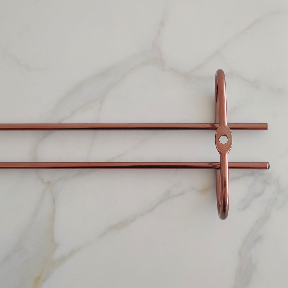 Suporte Para Pendurar Taças 42cm Organizador Porta Taças Suspenso Rose Gold