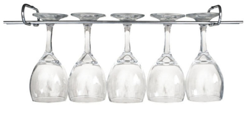 Suporte Para Taças Cromado Decoração Adega Bar Vinho - 25cm
