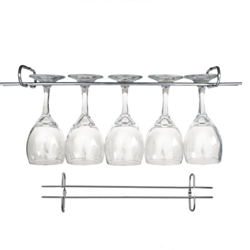 Suporte Para Taças Cromado Decoração Adega Bar Vinho - 25cm