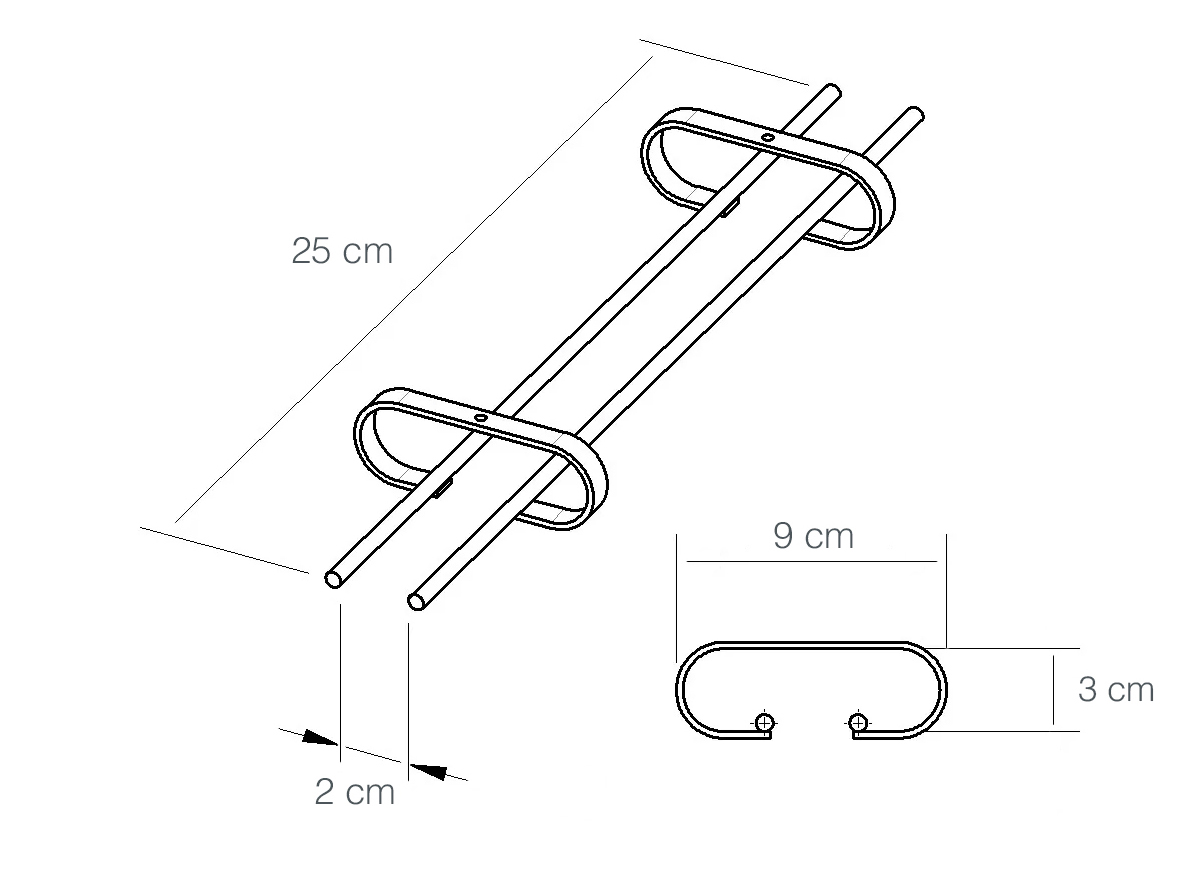 Suporte Para Taças Cromado Decoração Adega Bar Vinho - 25cm