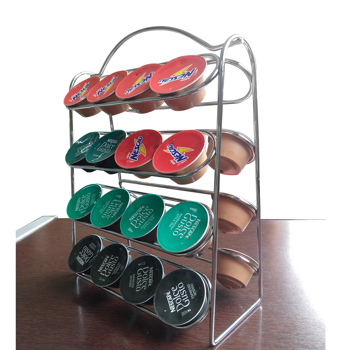 Suporte Porta 32 Cápsulas Dolce Gusto De Cafeteira Cromado