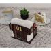 Suporte Porta Guardanapos 1 ao 10 Zanline MDF Restaurante Sachê de Mesa Marrom