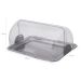 Suporte Porta Pão 29cm Aço Inox Pãozeira Tampa Transparente Vision Forma