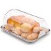 Suporte Porta Pão 29cm Aço Inox Pãozeira Tampa Transparente Vision Forma