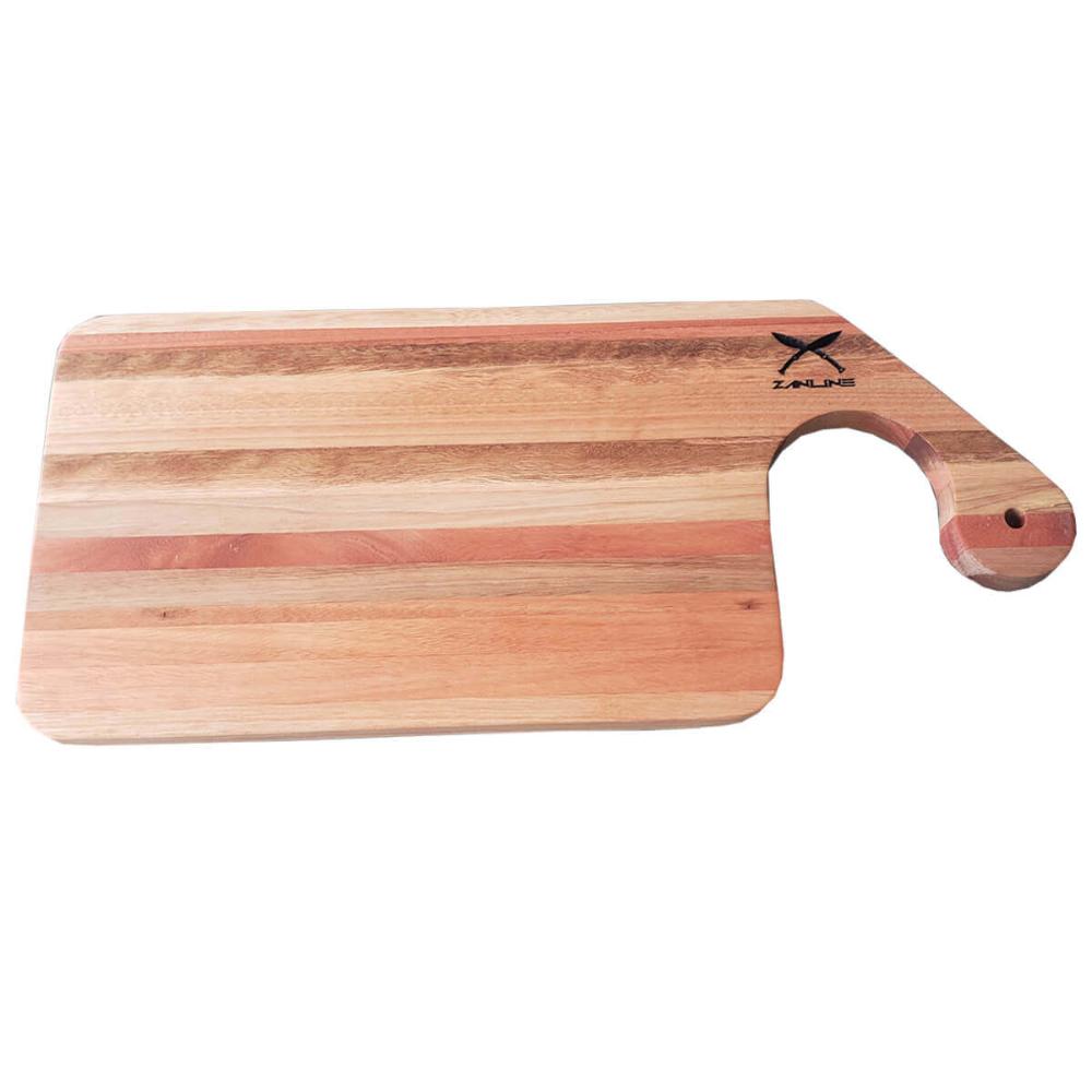 Tábua de Corte de Madeira para Cozinha 50x22x2cm Retangular