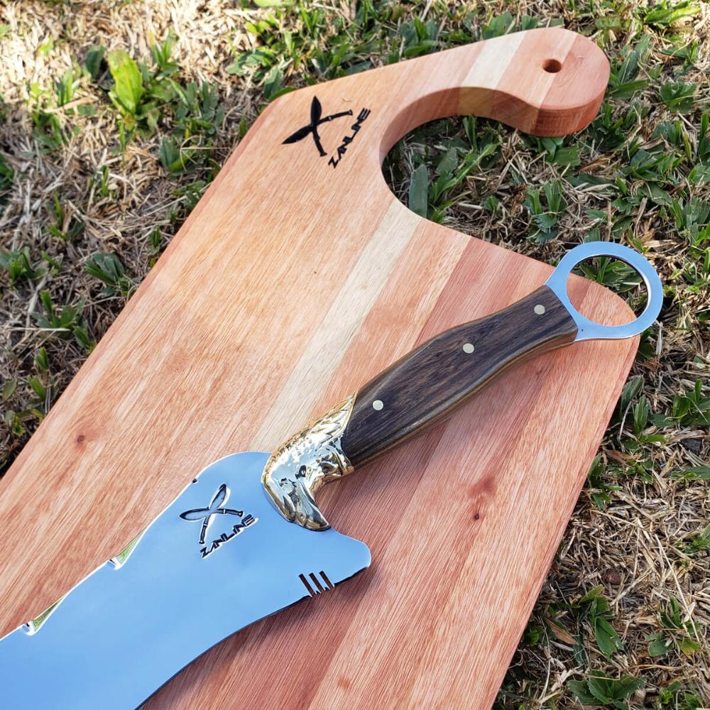 Tábua de Corte de Madeira para Cozinha 50x22x2cm Retangular