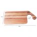 Tábua de Corte de Madeira para Cozinha 50x22x2cm Retangular