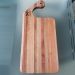 Tábua de Corte de Madeira para Cozinha 50x22x2cm Retangular