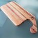 Tábua de Corte de Madeira para Cozinha 50x22x2cm Retangular