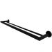 Toalheiro Duplo 60cm Suporte Porta Toalhas em Aço Inox Preto