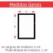 Quadro Vinhos 02 Moldura Preta 3 Peças