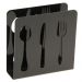 Conjunto 12 Suporte Porta Guardanapos Preto Acrílico Desenho