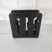 Conjunto 12 Suporte Porta Guardanapos Preto Acrílico Desenho