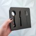 Conjunto 12 Suporte Porta Guardanapos Preto Acrílico Desenho