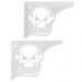Mão Francesa Aço Branco 20cm Caveira Gamer Decorativa para P