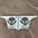 Mão Francesa Aço Branco 20cm Caveira Gamer Decorativa para P