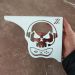 Mão Francesa Aço Branco 20cm Caveira Gamer Decorativa para P