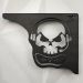 Mão Francesa Aço Preta 20cm Caveira Gamer Decorativa para Prateleira Zarg