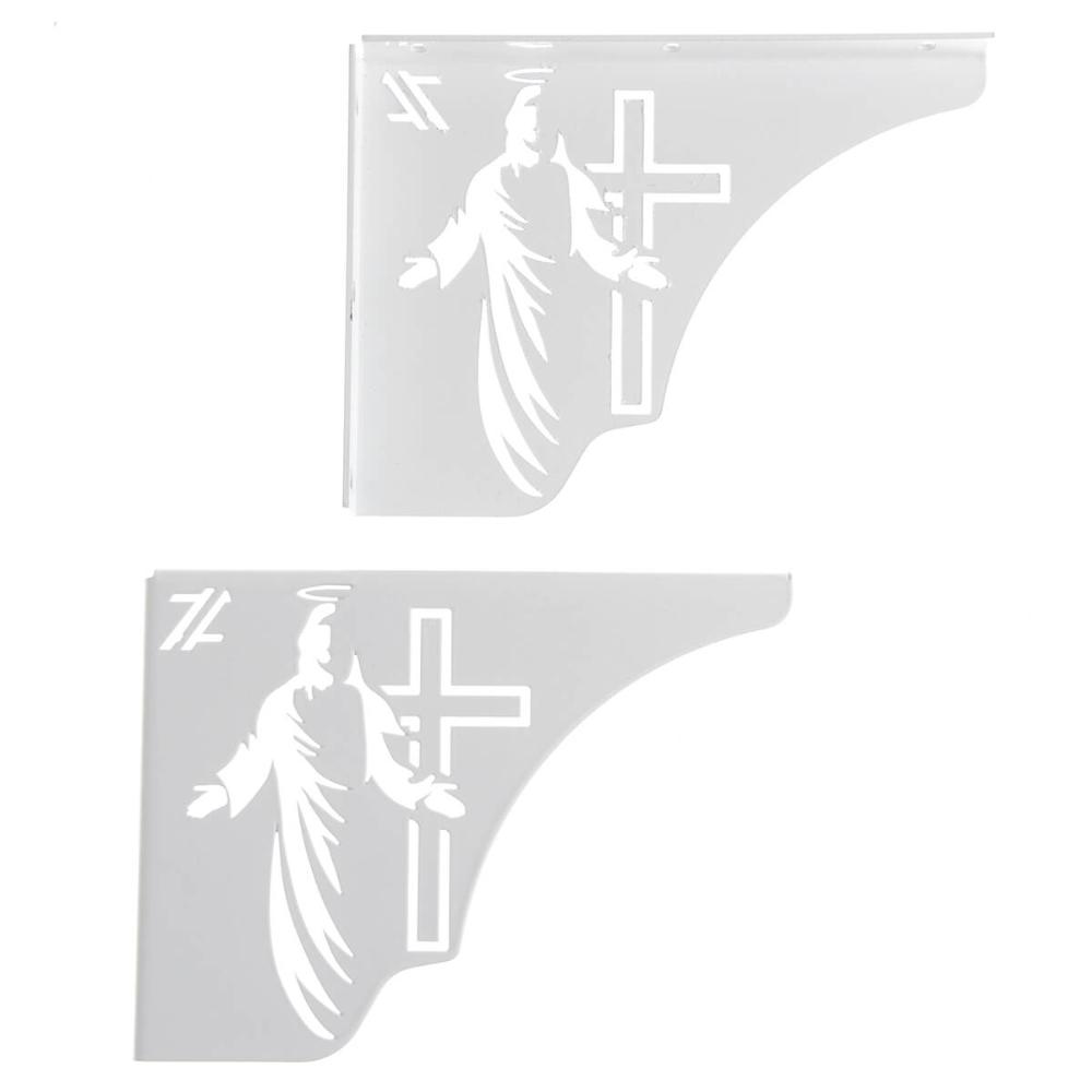 Mão Francesa Decorativa 20cm Jesus Cristo Ressuscitado Aço B
