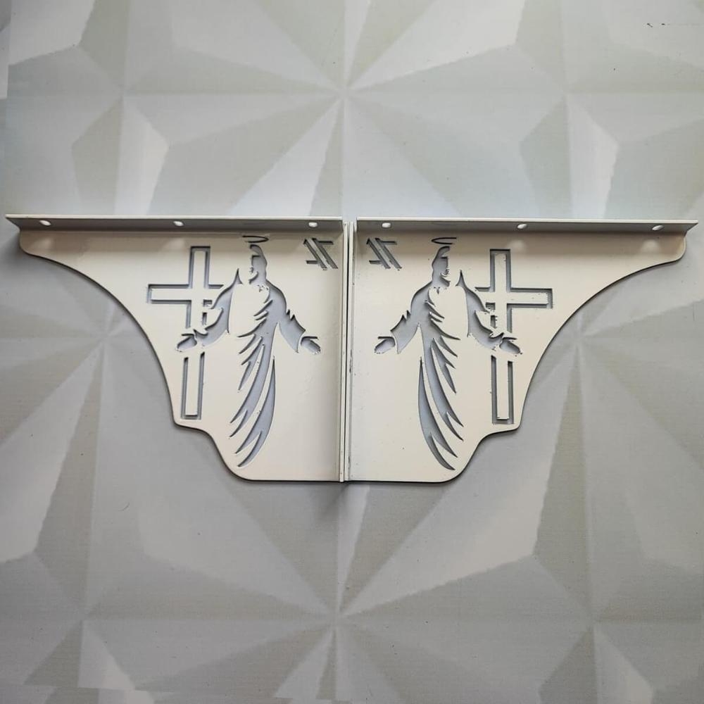 Mão Francesa Decorativa 20cm Jesus Cristo Ressuscitado Aço B