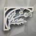 Mão Francesa Decorativa 20cm Ramos Flor Brinco de Princesa B