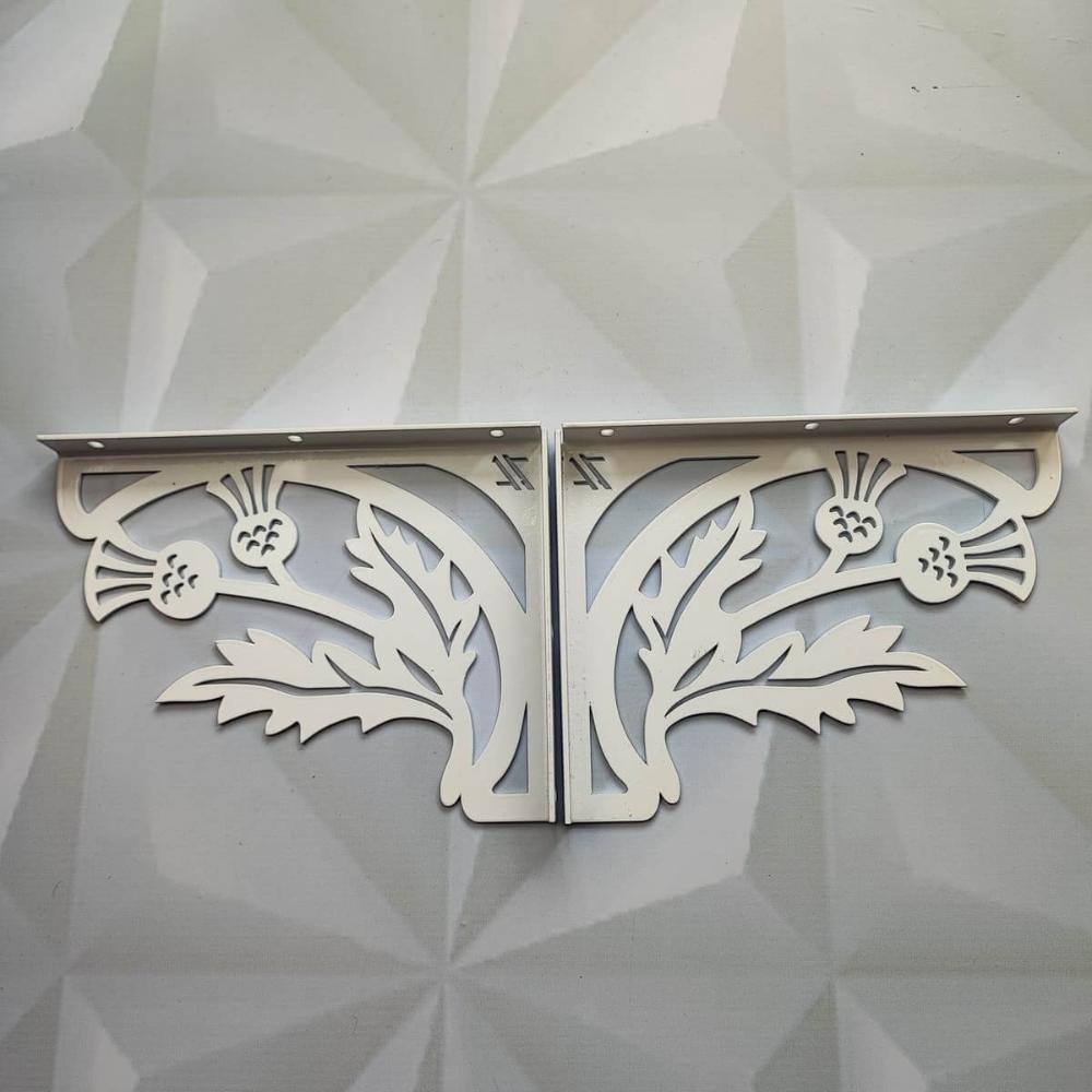 Mão Francesa Decorativa 20cm Ramos Flor Brinco de Princesa B