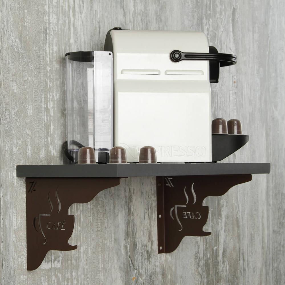 Mão Francesa Marrom Decorativa 20cm Cantinho do Café Xícara