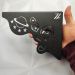 Mão Francesa Ornamentada 20cm Nave Espacial Astronauta Preto Aço Zarg