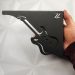 Mão Francesa Prateleira Preta Decorativa 20cm Música Guitarra Aço Zarg