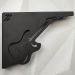 Mão Francesa Prateleira Preta Decorativa 20cm Música Guitarra Aço Zarg