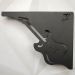 Mão Francesa Prateleira Preta Decorativa 20cm Música Guitarra Aço Zarg