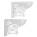 Mãos Francesas Decorativas 20cm Menino Safari Branco Aço par