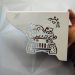 Mãos Francesas Decorativas 20cm Menino Safari Branco Aço par