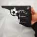 Mãos Francesas Ornamentada 20cm Campo de Futebol Aço Preto Z