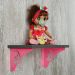 Mãos Francesas Ornamentadas Fada Rosa Decorativas 20cm Menin