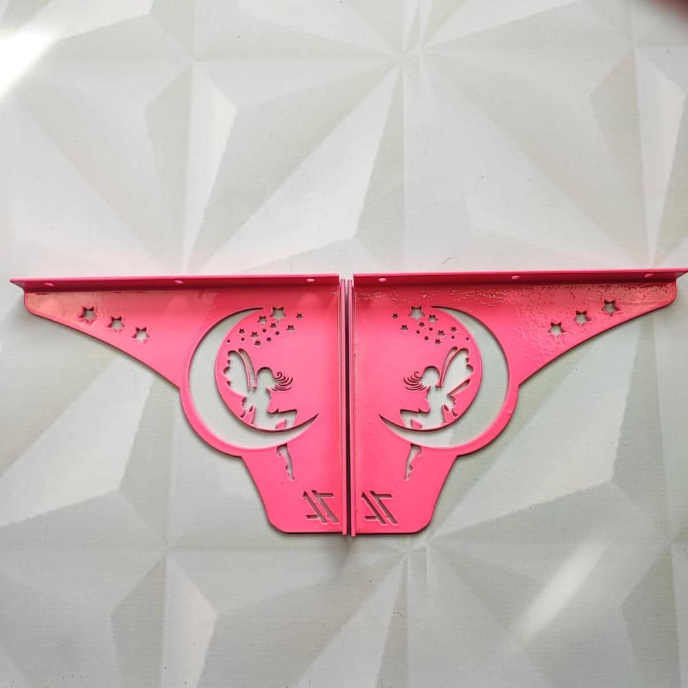 Mãos Francesas Ornamentadas Fada Rosa Decorativas 20cm Menin