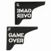 Mãos Francesas Pretas 20cm Game Over Decorativa em Aço para
